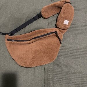 FP Movement by Free People Brown Fleece Crossbody Bag